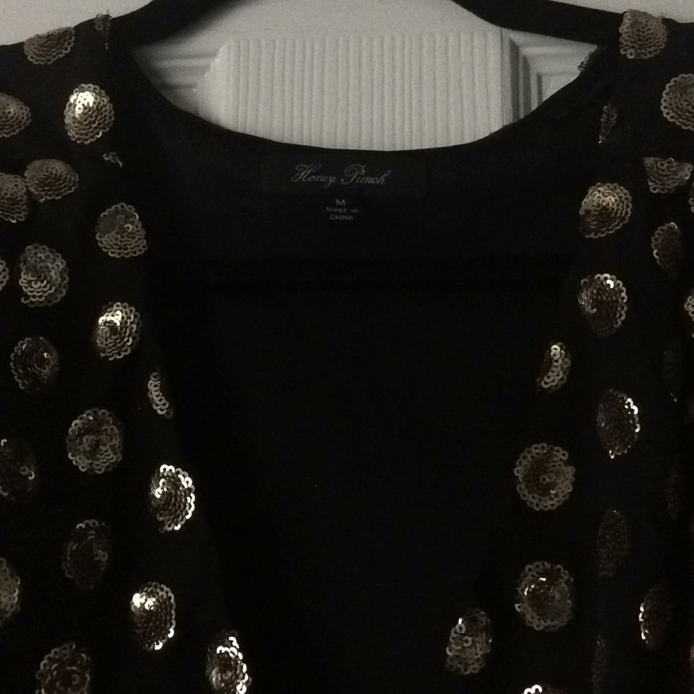 Nasty Gal Black Long Sleeve Sequin Mini Dress - Picture 4 of 5